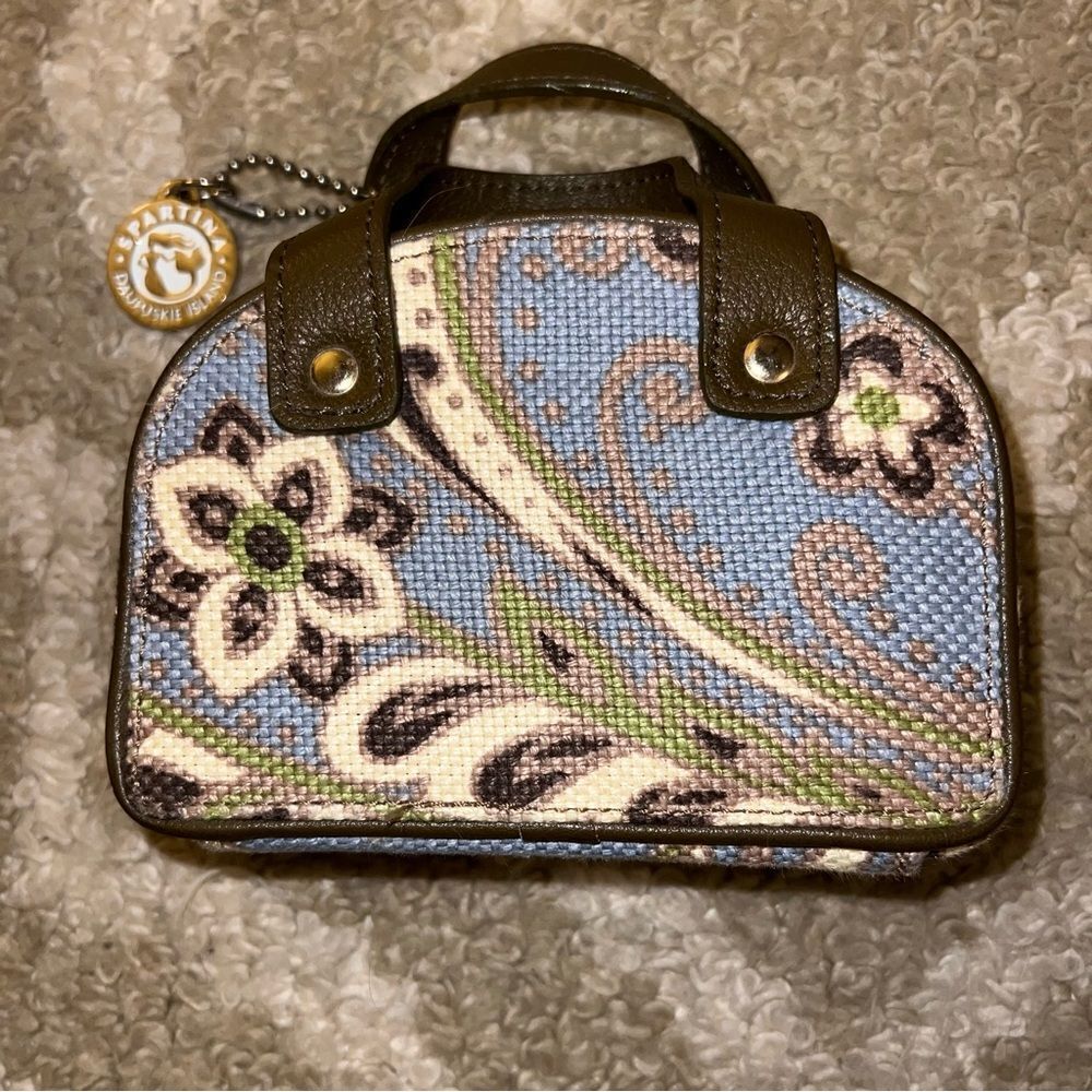 spartina Blue and Green Floral mini case